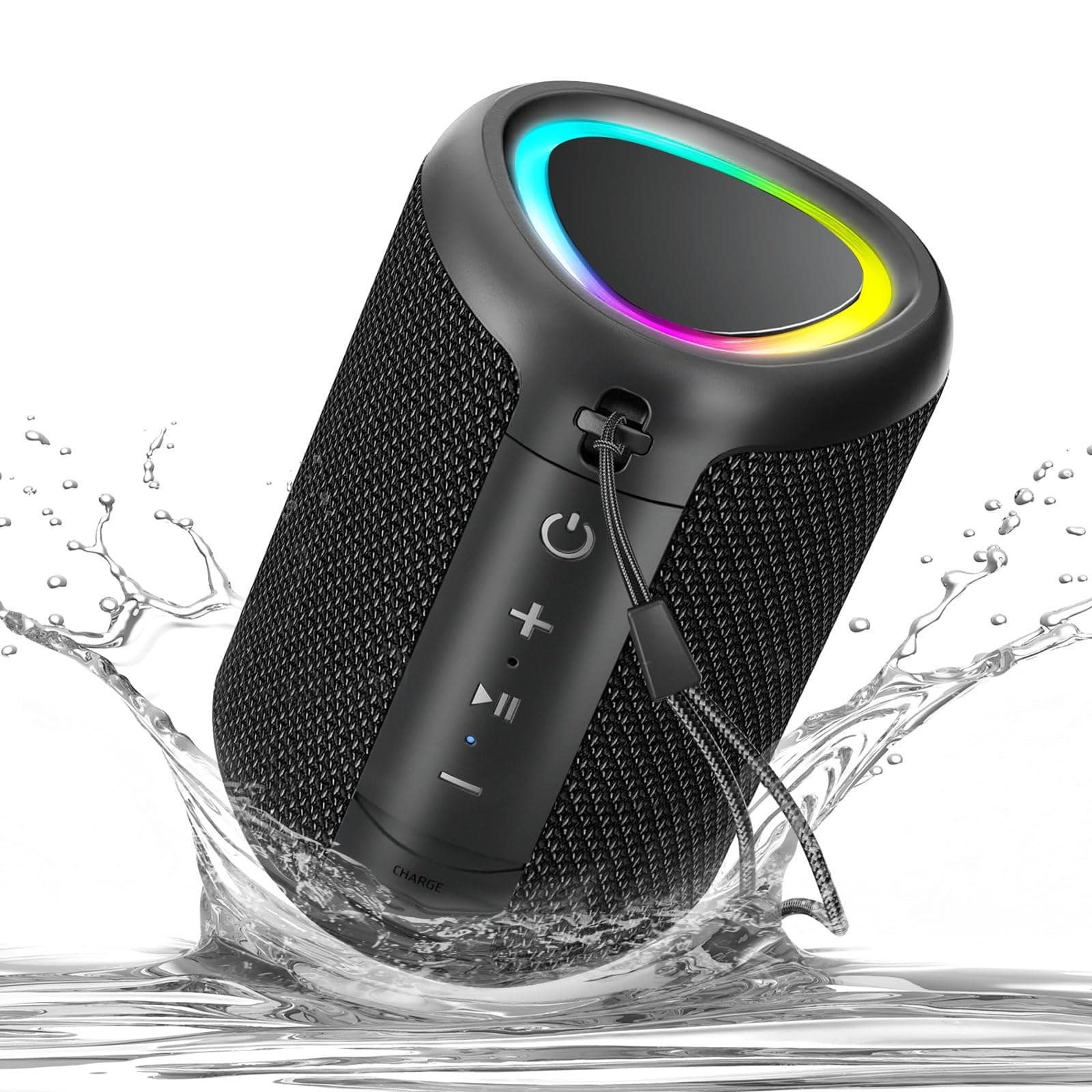 Garlo Speaker Bluetooth Portable, Mini Party Speaker with Microphone, Pc Speakers with Mic, Bluetooth 5.3, 10 Hour Playtime, IPX4 Waterproof, Support TF Card, Speaker for desktop, bookshelf,Outdoor