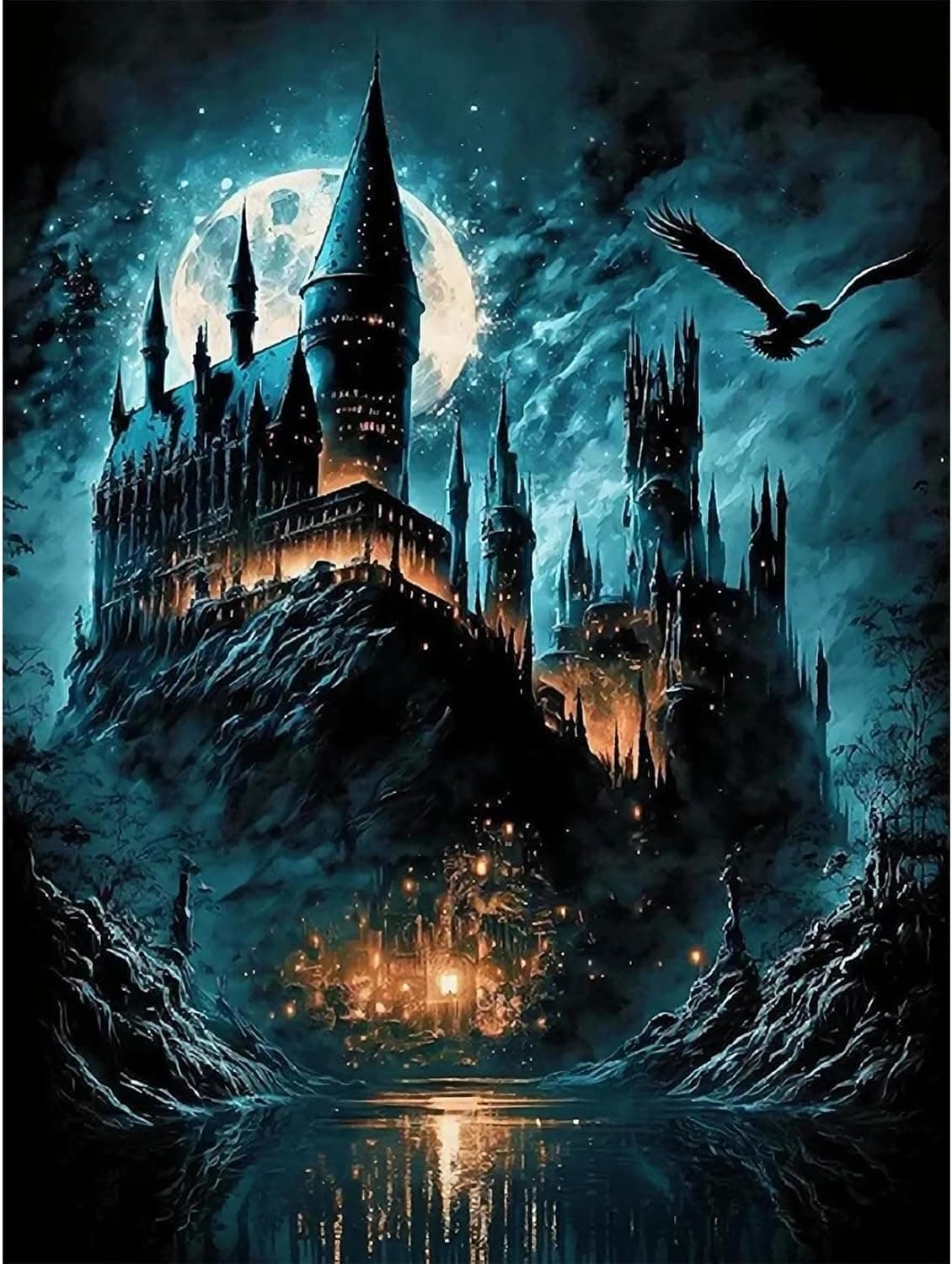 5D Diamond Art Potter, Diamond Painting Magic Academy, Diamond Painting Set for Adults and Children, Mosaic Making, Diamond Art Kits for House Decoration