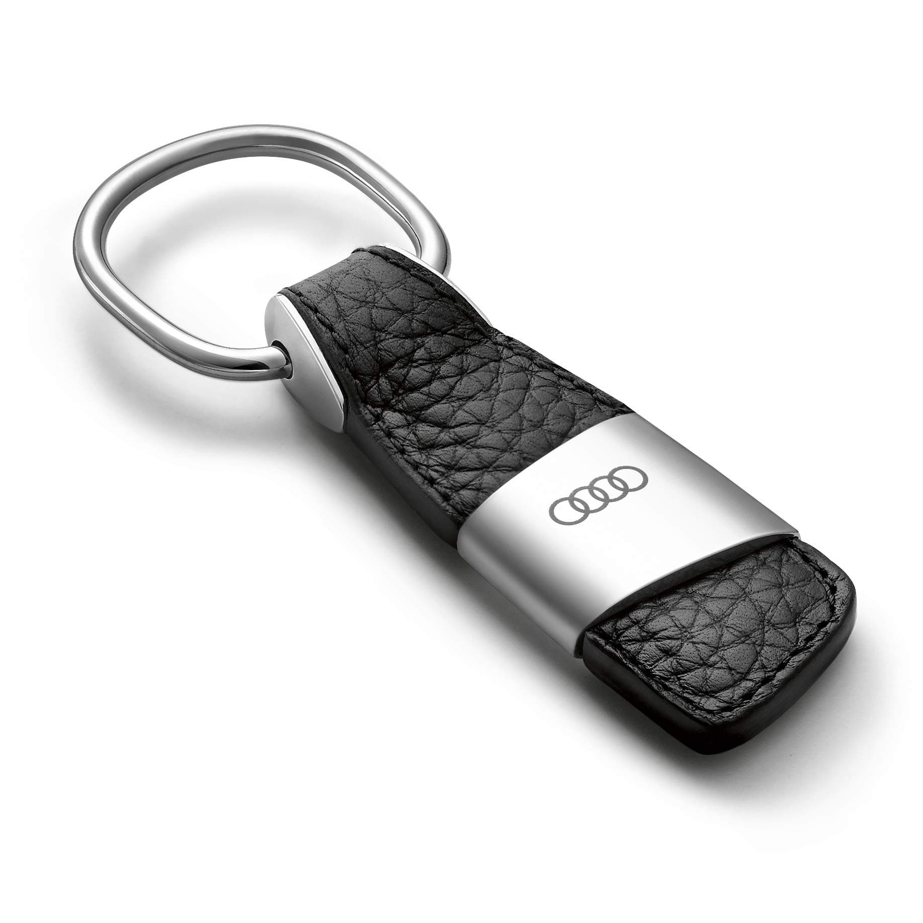 Audi 3181400200 Original Keychain Leather Ring