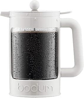 Bodum Bean Ice Coffee Maker, Black, plastic, white, 12.5x20x22.7 cm