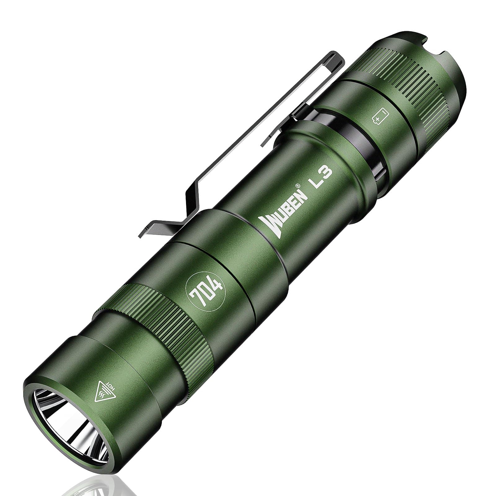 WUBEN L3 Tactical Rechargeable Flashlights, 3000 High Lumen LED Tail Switch Flash Light 4800mAh Dual-Way USB C Charging 7 Light Mode, IP68 Pocket Flashlight for Home, Emergency, Outdoor, Camping