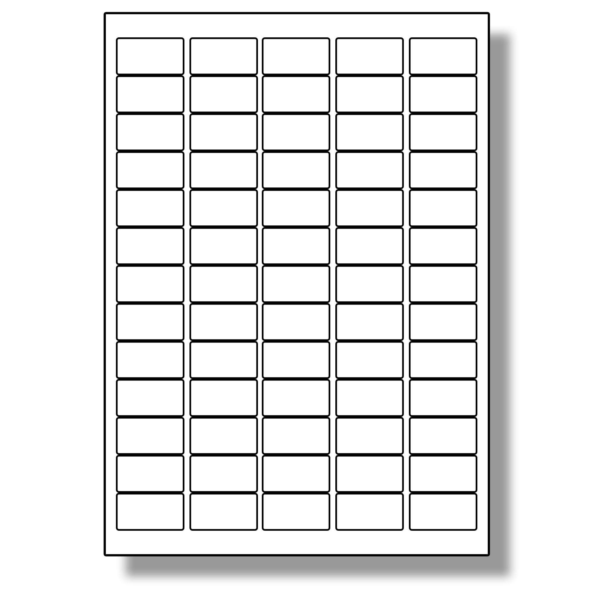 Label Planet® 65 Per Page/Sheet, 5 Sheets (325 Sticky Labels), White Blank Matt Self-Adhesive A4 Address Shipping Stickers, for Laser or Inkjet Printer, UK LP65/38, 38.1 x 21.2 MM, Mail Labelling