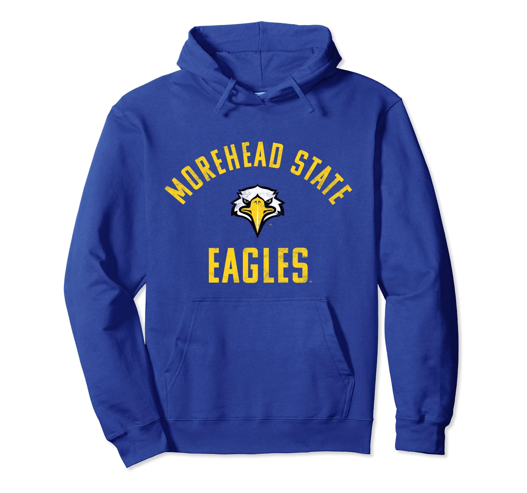 Morehead State University Eagles Large Distressed Pullover Hoodie