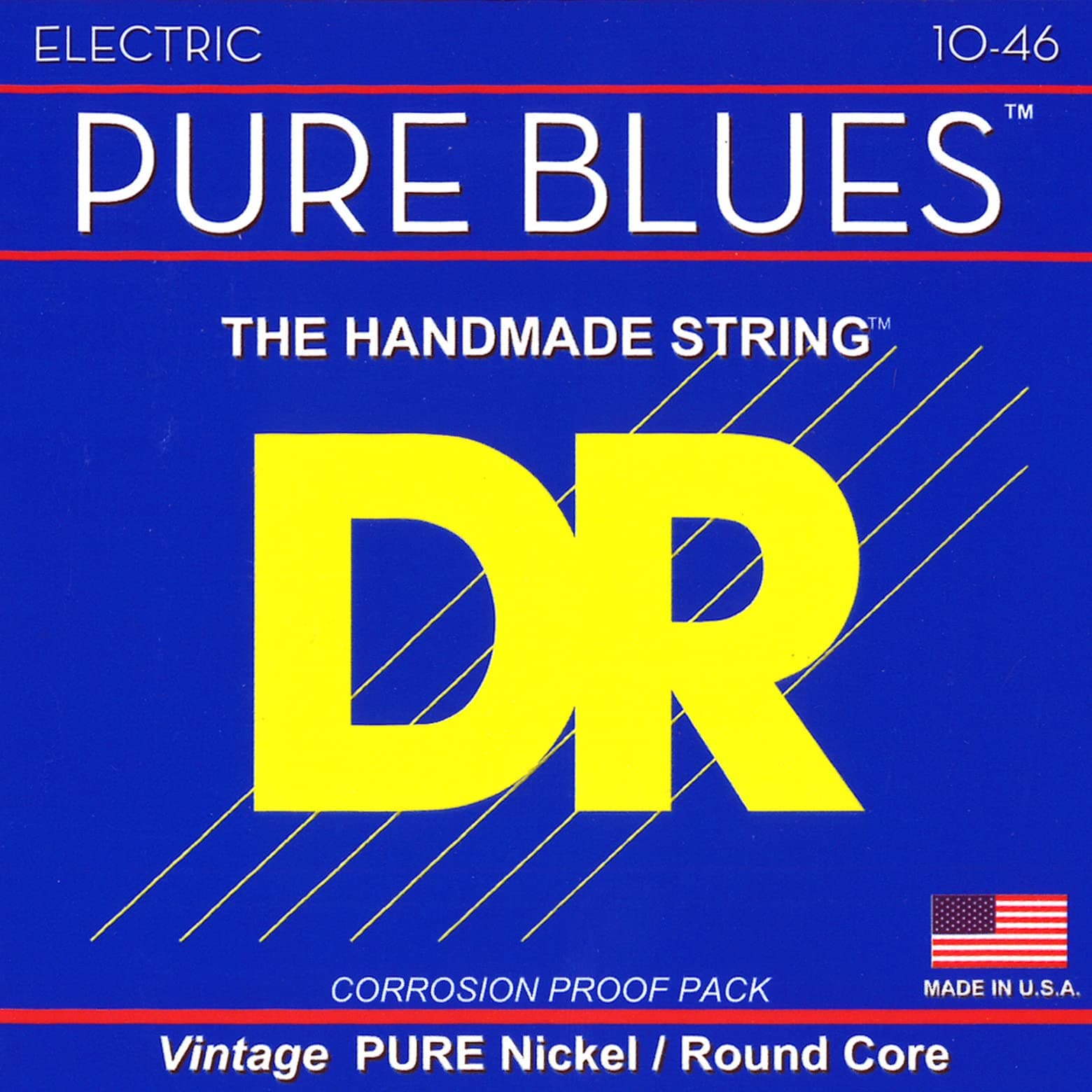 DR StringsPure Blues Pure Nickel Wrap Round Core 10-46