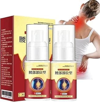 Lumbar Pain Relief Herbal Spray, Lumbar Spine Cold Gel Spray, Lumbar Disc Spray, Cold Compress Lumbar Pain Relief Spray, Knee Joint Cervical Spine Waist Back Spray (2 Pcs)