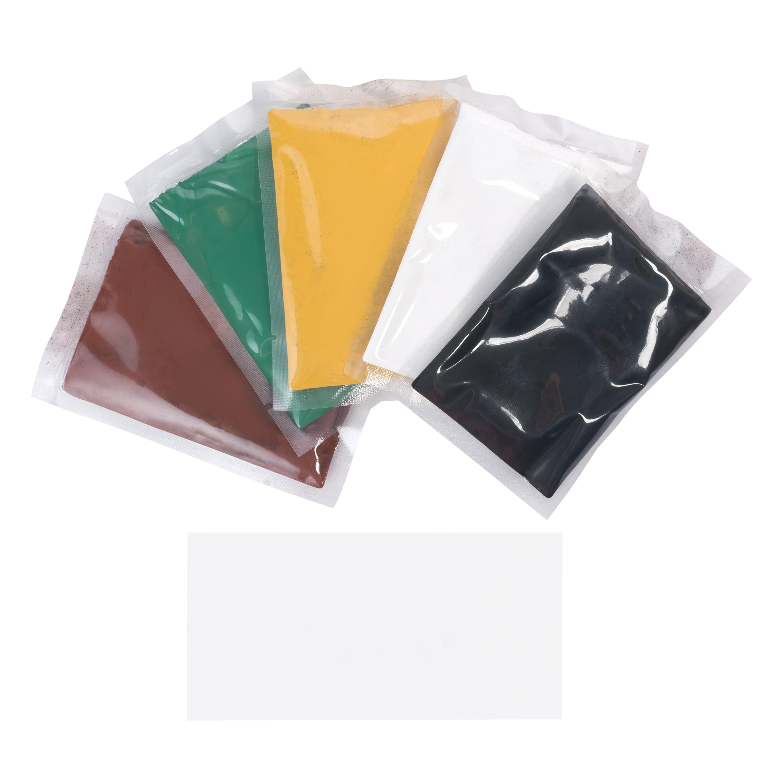 Epox-Sci EZ-Tint 5-Pack - 10 Grams Each of Black, Brown, Green, White, and Yellow - Highly-Concentrated, Finely-Ground Pigment Powders for Tinting Instant Install 29 and All Other Epoxies/Polyesters