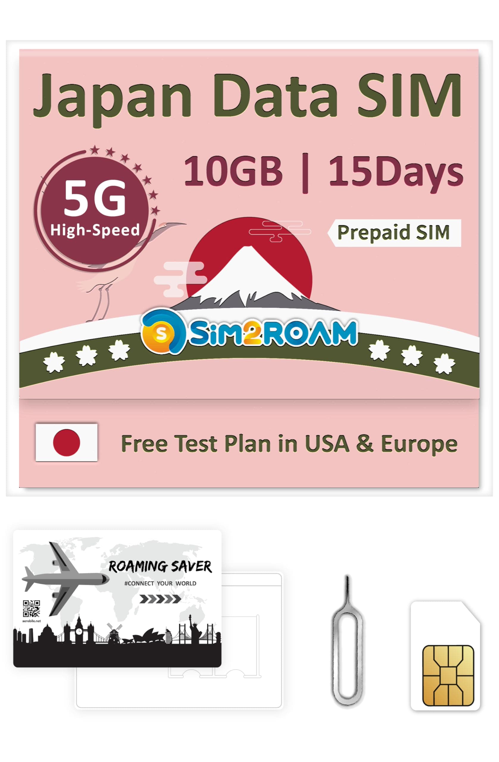 Japan Data ONLY SIM Card 15 Days | Unlimited Internet Data (10GB at 4G LTE High Speed Data Then downgrade to 128kbps) |Docomo KDDI Network | Hotspot tethering Supported