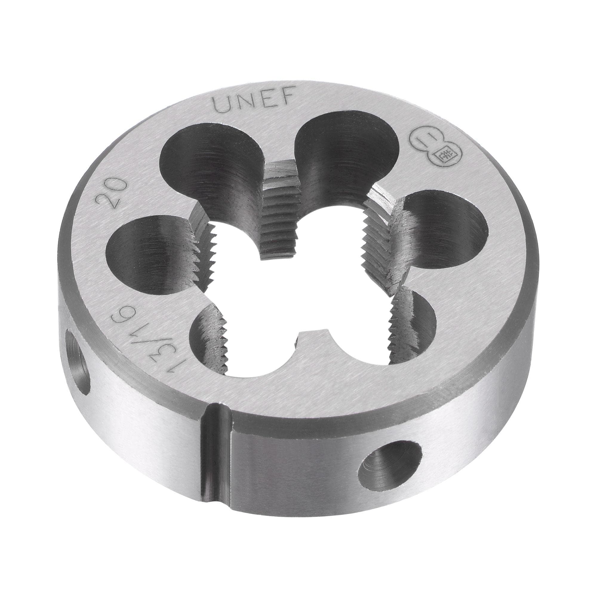 uxcell Round Threading Dies 13/16"-20 UNEF, Alloy Tool Steel Machine Thread Repair Hand Tool