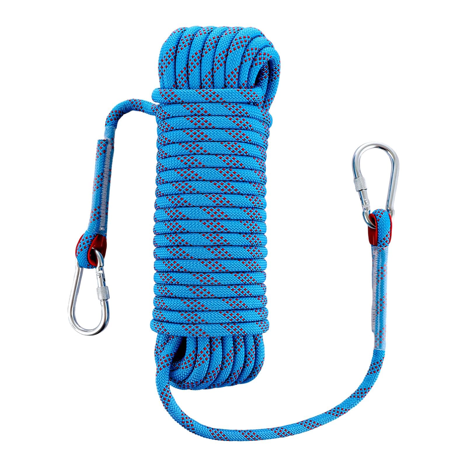 LOLYSIC 10mm x 20M Rope, Multifunctional Hanging Rope Universal String for Outdoor & Indoor Bundling, Clothesline, Camping, Hiking, Fishing, Blue