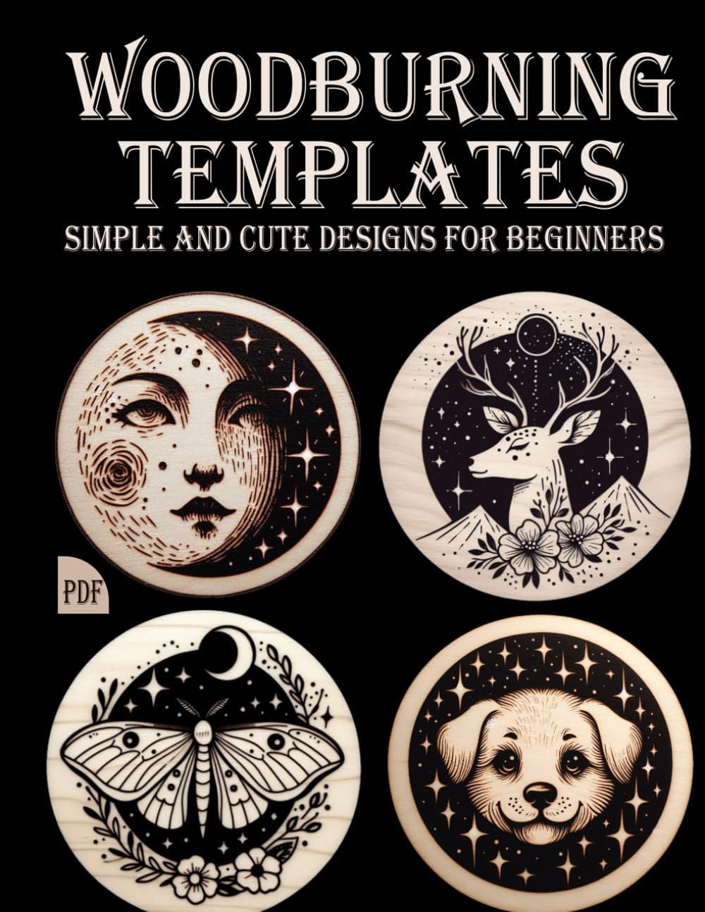 Woodburning Templates: Simple and Cute Designs for Tracing, Pyrography Patterns for Beginners