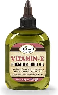 Difeel Premium Natural Hair Oil - Vitamin E, Pure Herb Formula With Vitamins, For Thinning Hair, Rejuvenates & Revitalizes Hair & Scalp, Promotes Healthy Hair Growth 235 ml