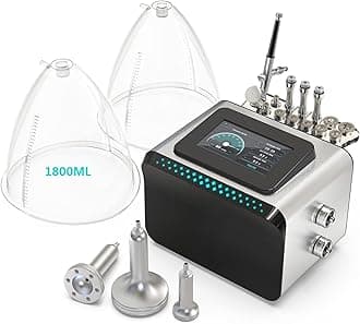 Beauty Star [ 3 in 1] Vacuum Therapy Machine with 1800ml Large Cups, Cupping Therapy Mchine, Professional Diamond Microdermabrasion Machine with Spray Gun, Max Sunction 80cmHg