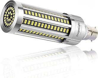 DragonLight B22 Bayonet Cap 50W Corn LED Light Bulb Fanless(400 Watt Equivalent) - 6000K Daylight 6,000 Lumens Super Bright LED Lamp for Residential and Commercial Ceiling Lighting
