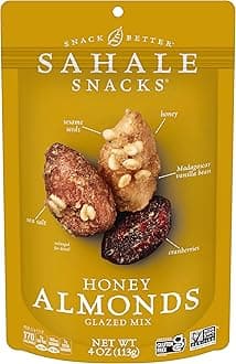 Sahale Snacks Honey Almonds Glazed Nut Mix, 4 Ounce Bag (Pack of 6)