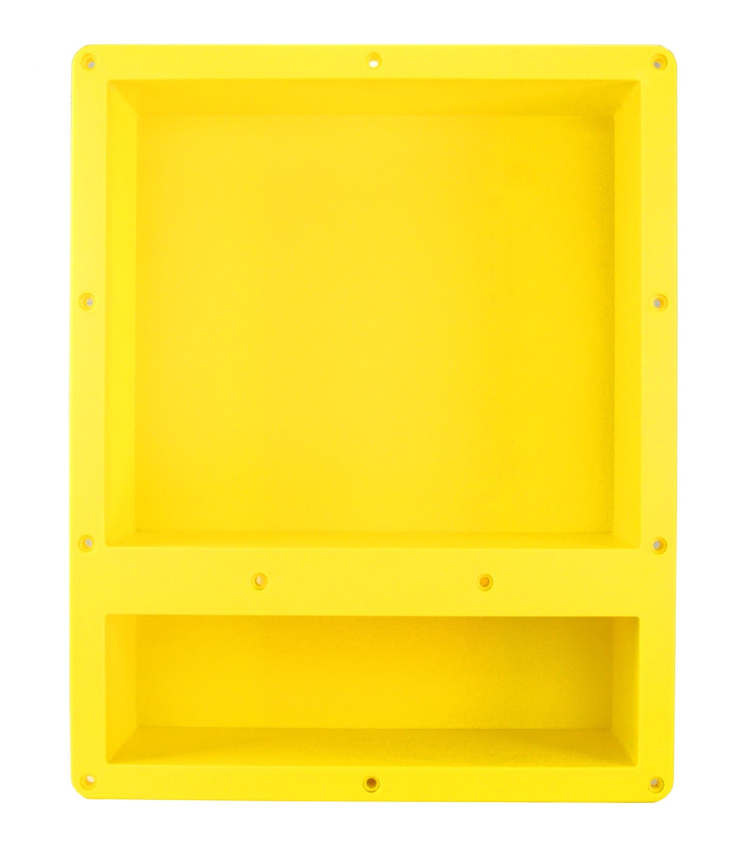 Ready for Tile Waterproof Leak Proof 16" x 20" Bathroom Recessed Shower Niche - Double Bathroom Shelf Organizer Storage for Shampoo & Toiletry Storage - Flush Mount Installation