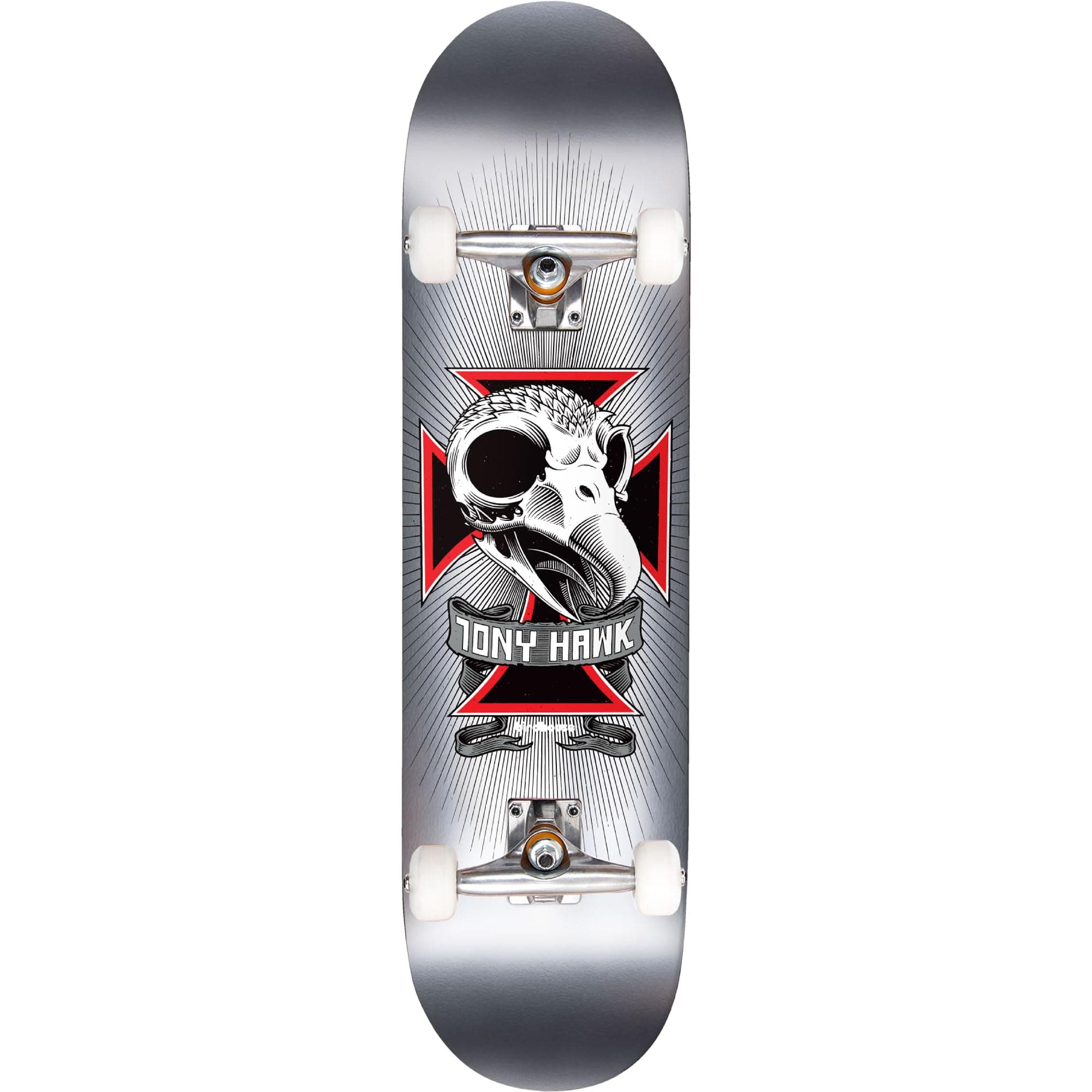 Skateboard Complete Tony Hawk Skull 2 Chrome 7.75"