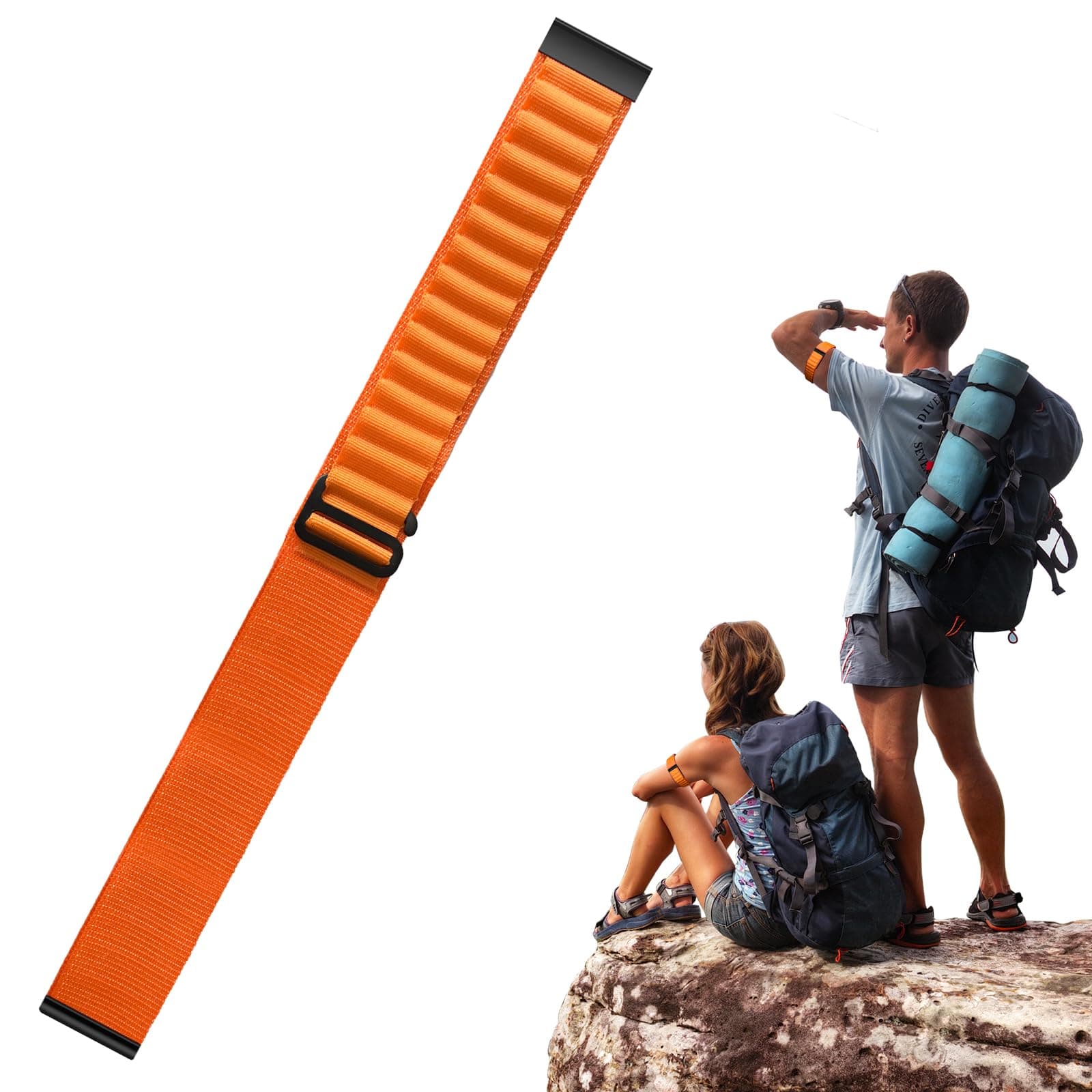 Alpine Loop Bicep Band Compatible with Whoop 4.0, Nylon Ankle/Arm Strap for Men Women, Adjustable 10.23"-16.9", 40cm