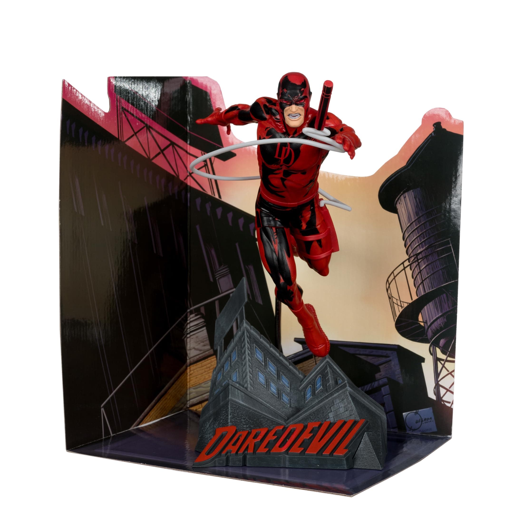 McFarlane Marvel Daredevil 1:10th Scale Collectible with Scene (Daredevil #600) Toys