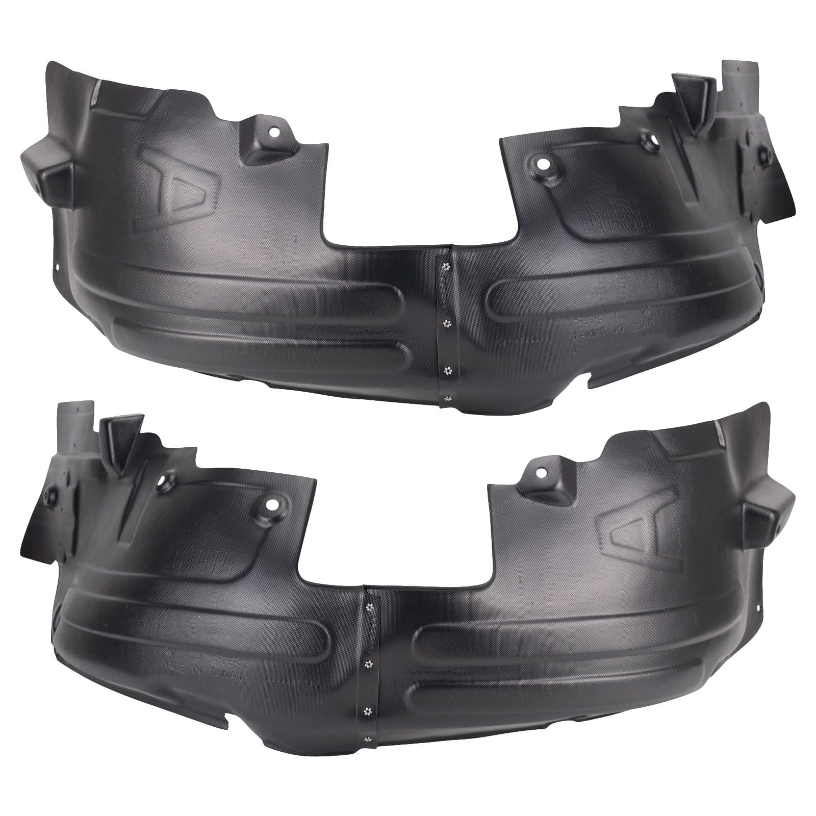 TRQ Front Inner Fender Liner Set Compatible with 2010-2013 Hyundai Tucson HY1248121 HY1249121