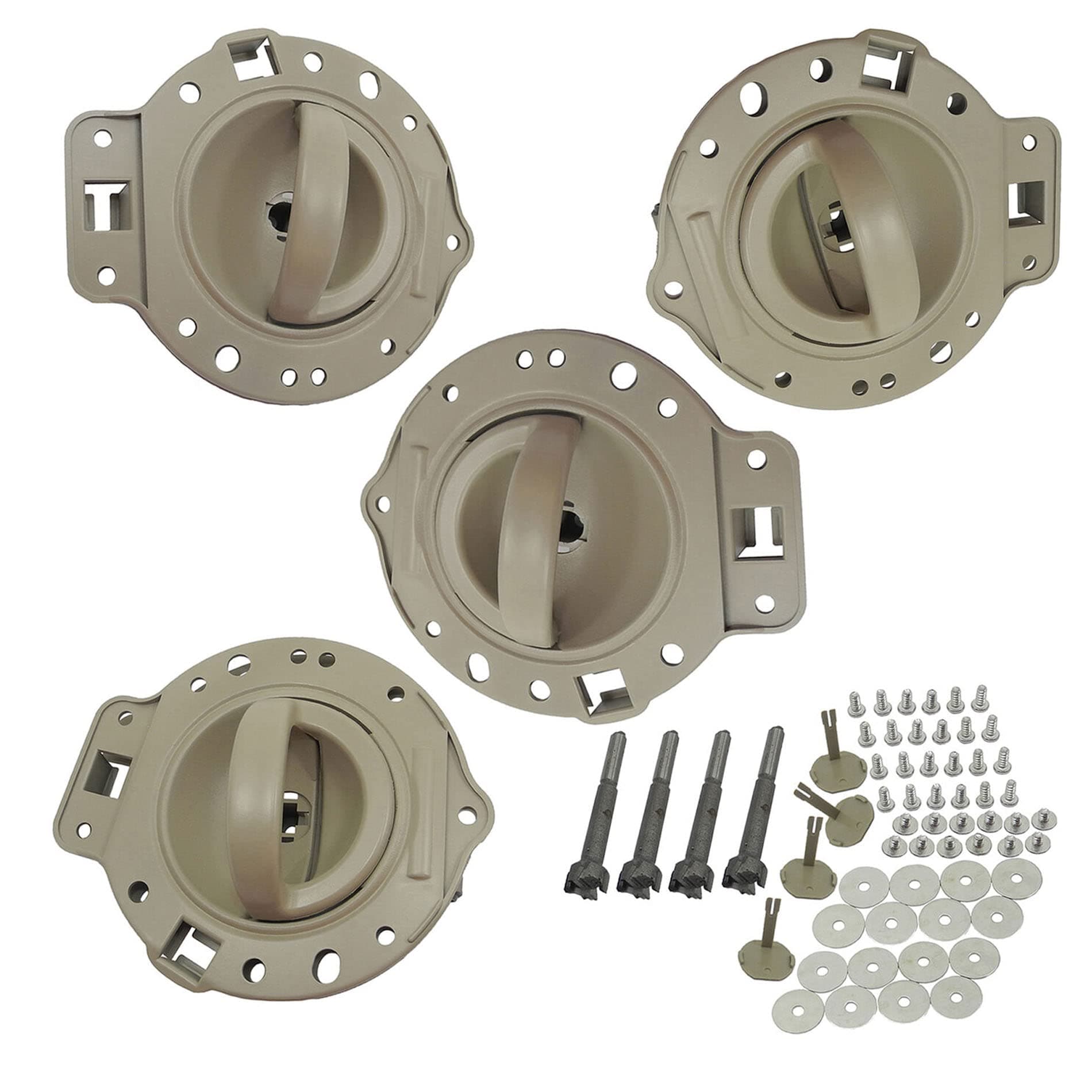 ADVANCE IGNITION Upgraded SET 4PCS Inside Door Handle Tan Bolt Compatible with Jeep 06-10 Commander 2006 2007 2008 2009 2010