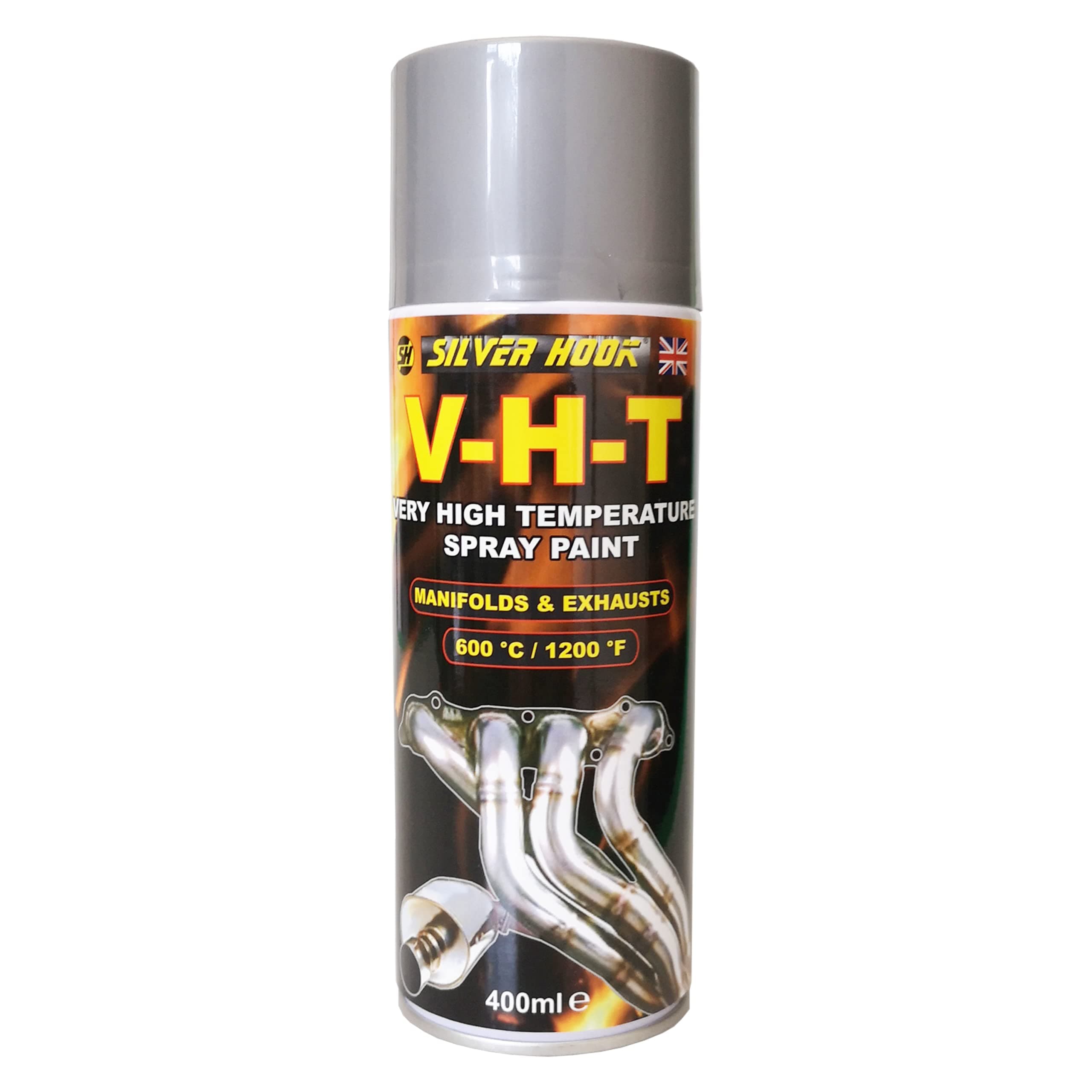 Very High Temperature, Silver Spray Paint, 400ml