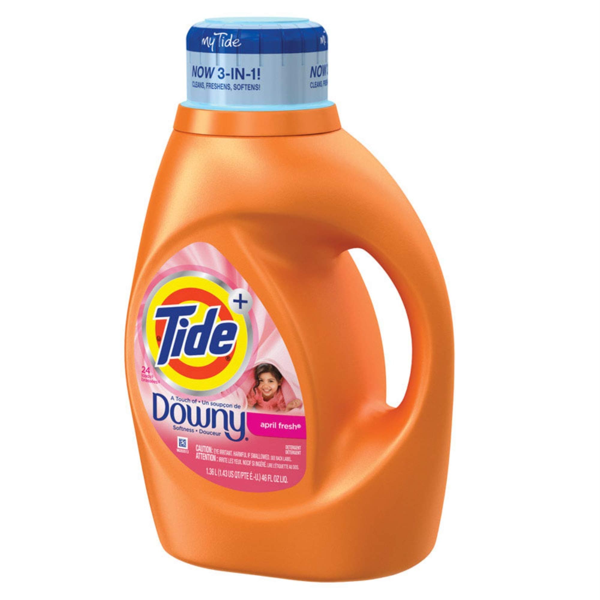 With Downy Liquid Laundry Soap (April Fresh, 46oz)