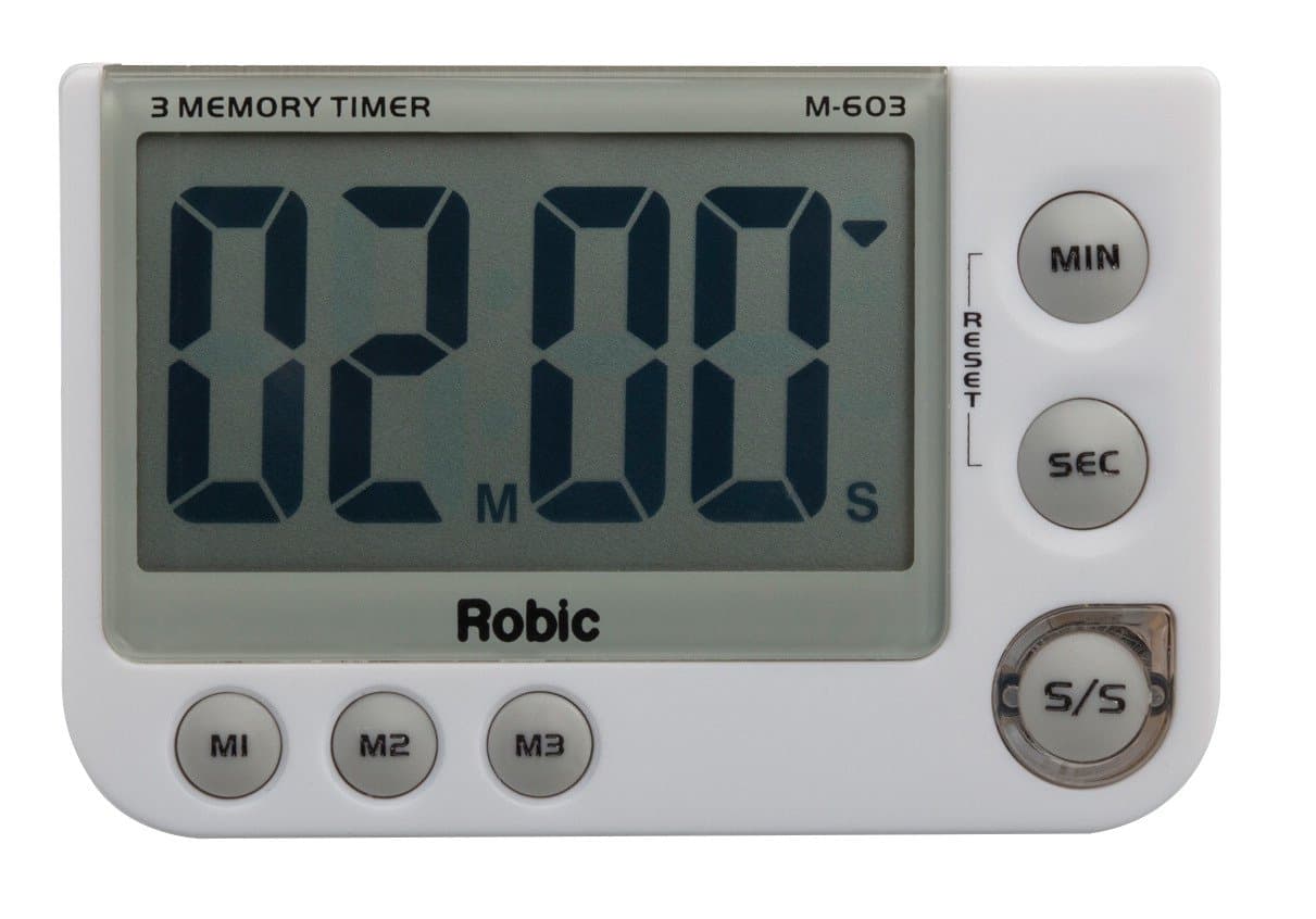 Robic Three Memory Timer44; White
