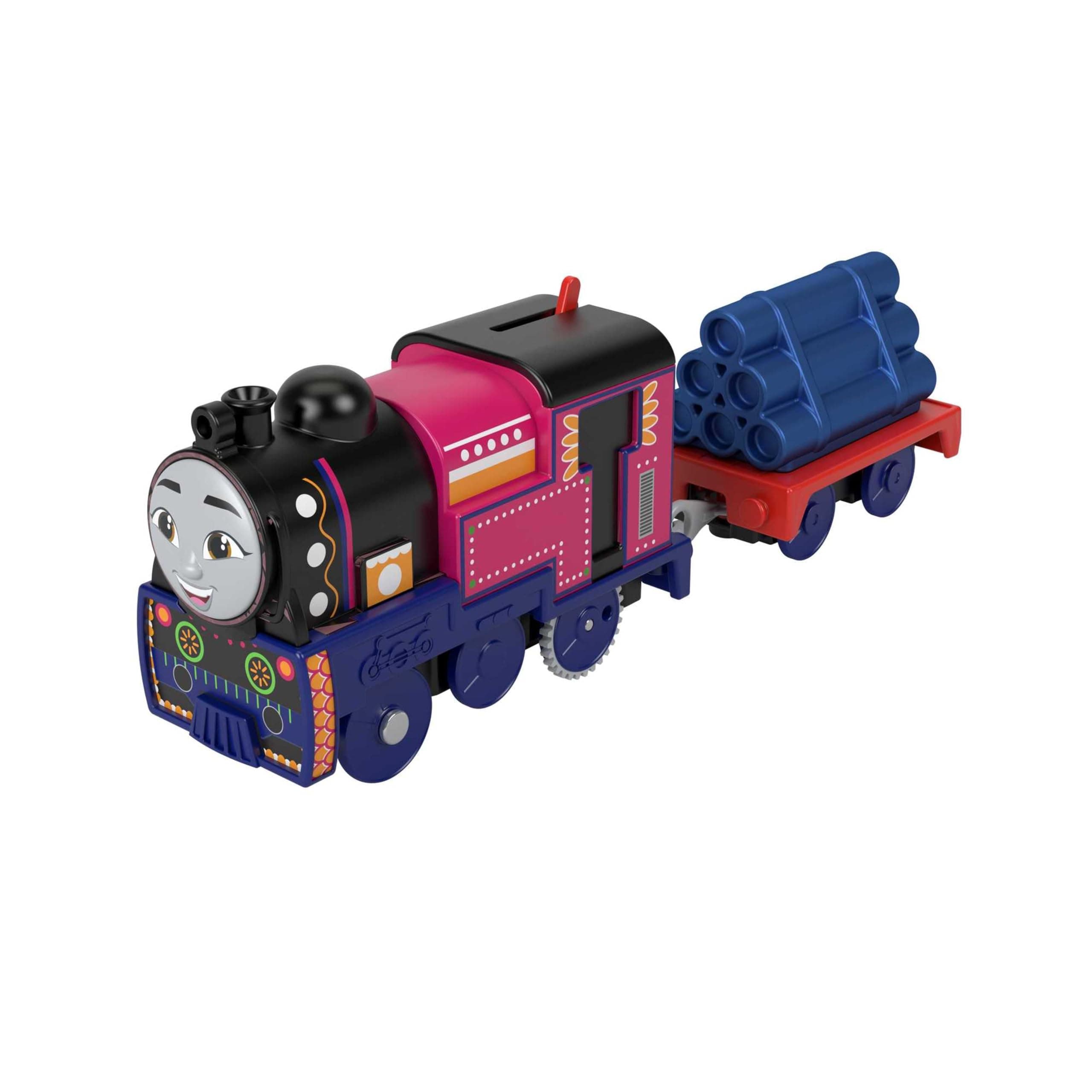 Thomas and Friends Motorized Toy Train Ashima Battery-Powered Engine with Cargo Car for Pretend Play Preschool Kids Ages 3+ Years, HMC22