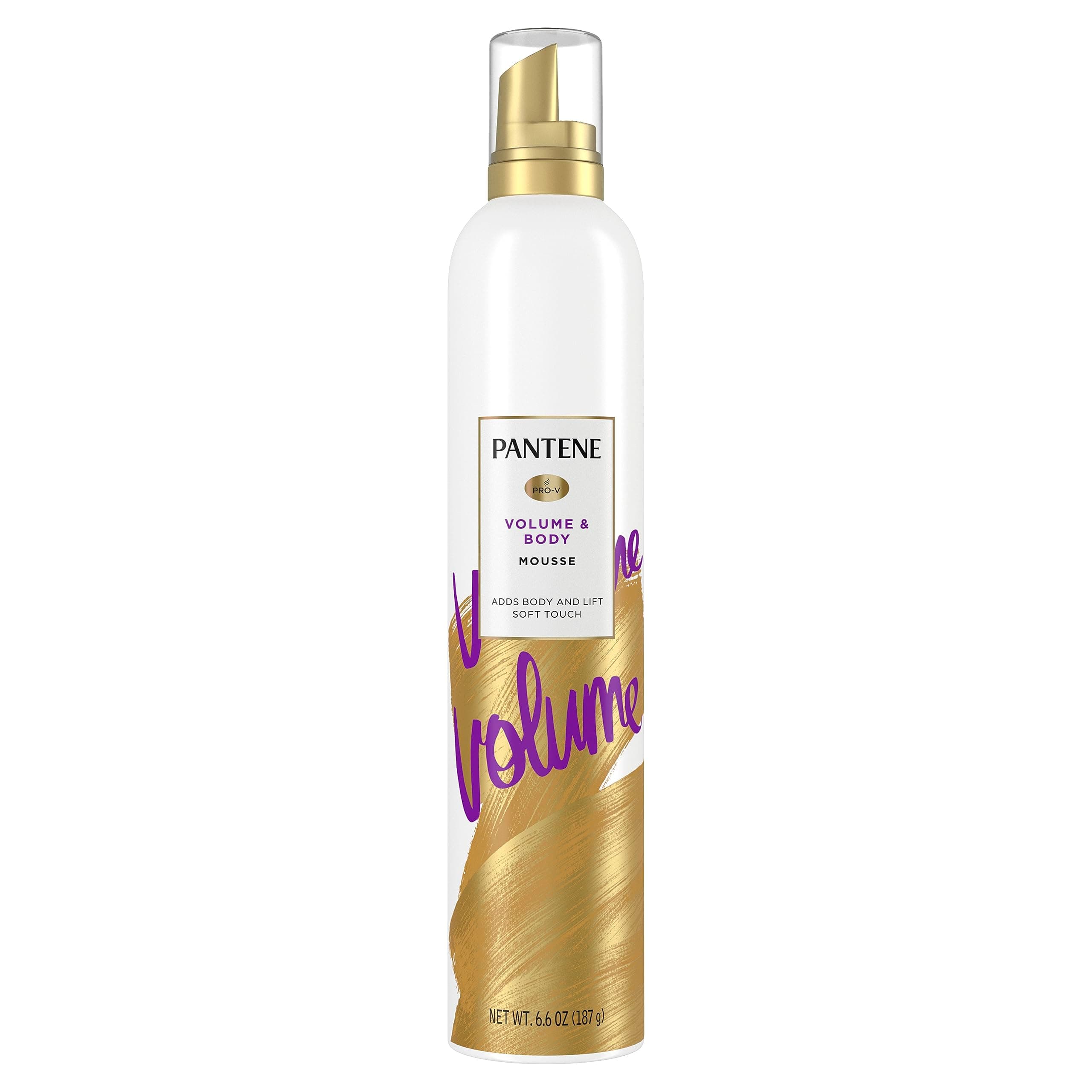 Pantene Pro-V Volume Body Boosting Mousse to Boost Fine, Flat Hair for Maximum Fullness, 6.6 oz