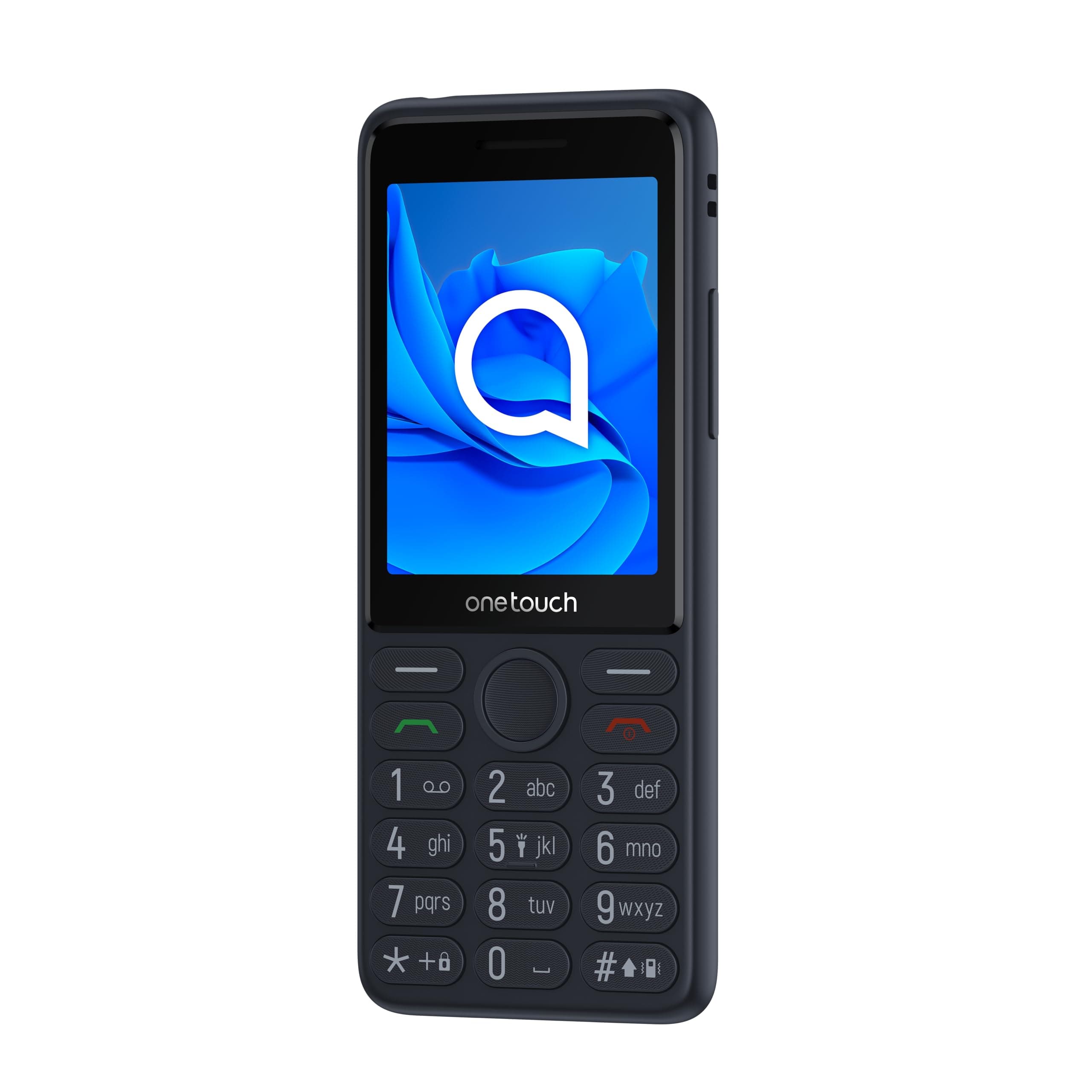 4022S Unlocked Feature Phone | Compact Mobile Phone with 2.4" Display, 1900mAh Battery, SOS Button, Dual SIM | Black