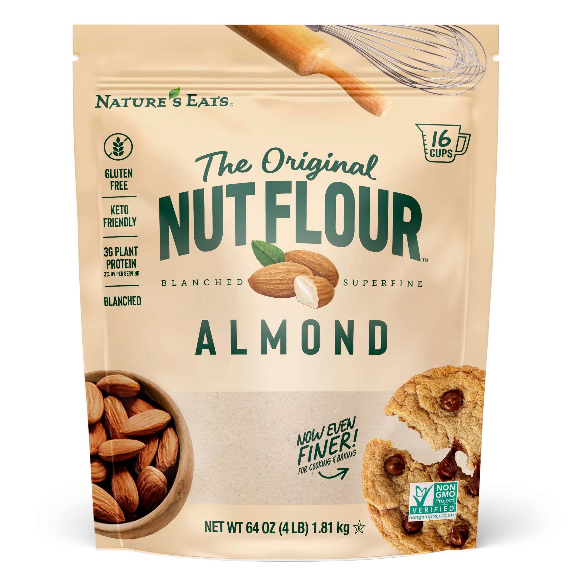 Nature's Eats Blanched Almond Flour, 64 Ounce