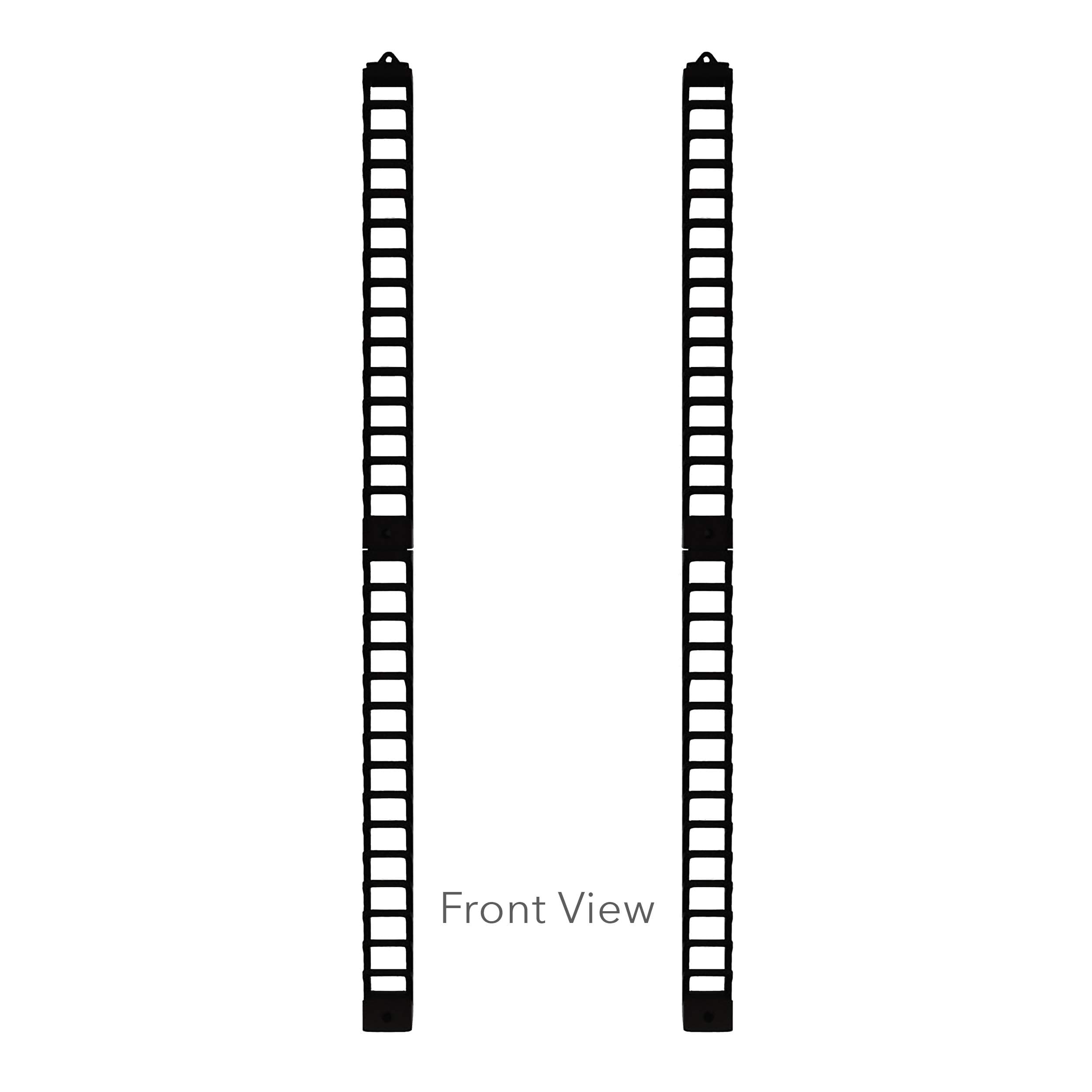 Atlantic Media Stix, Wall-Mount CD/DVD Media Storage Rack, 4-pack, Black (Updated)