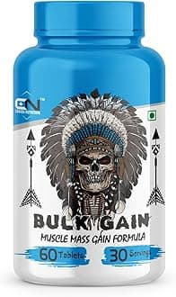 Canada Nutrition Bulk Gain Mass & Weight Gainer Capsule for Fast Weight & Muscle Gain, Daily Muscle Building Weight Lifters Supplement for Muscle Growth, Stamina & Strength, For Men & Women- 60 Cap.