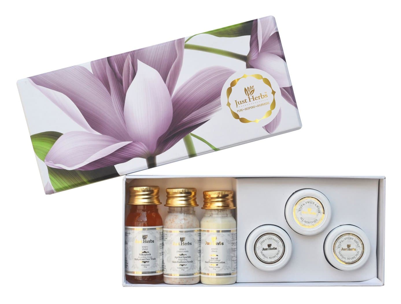 Just Herbs 6 step mini kit - Normal & Dry skin