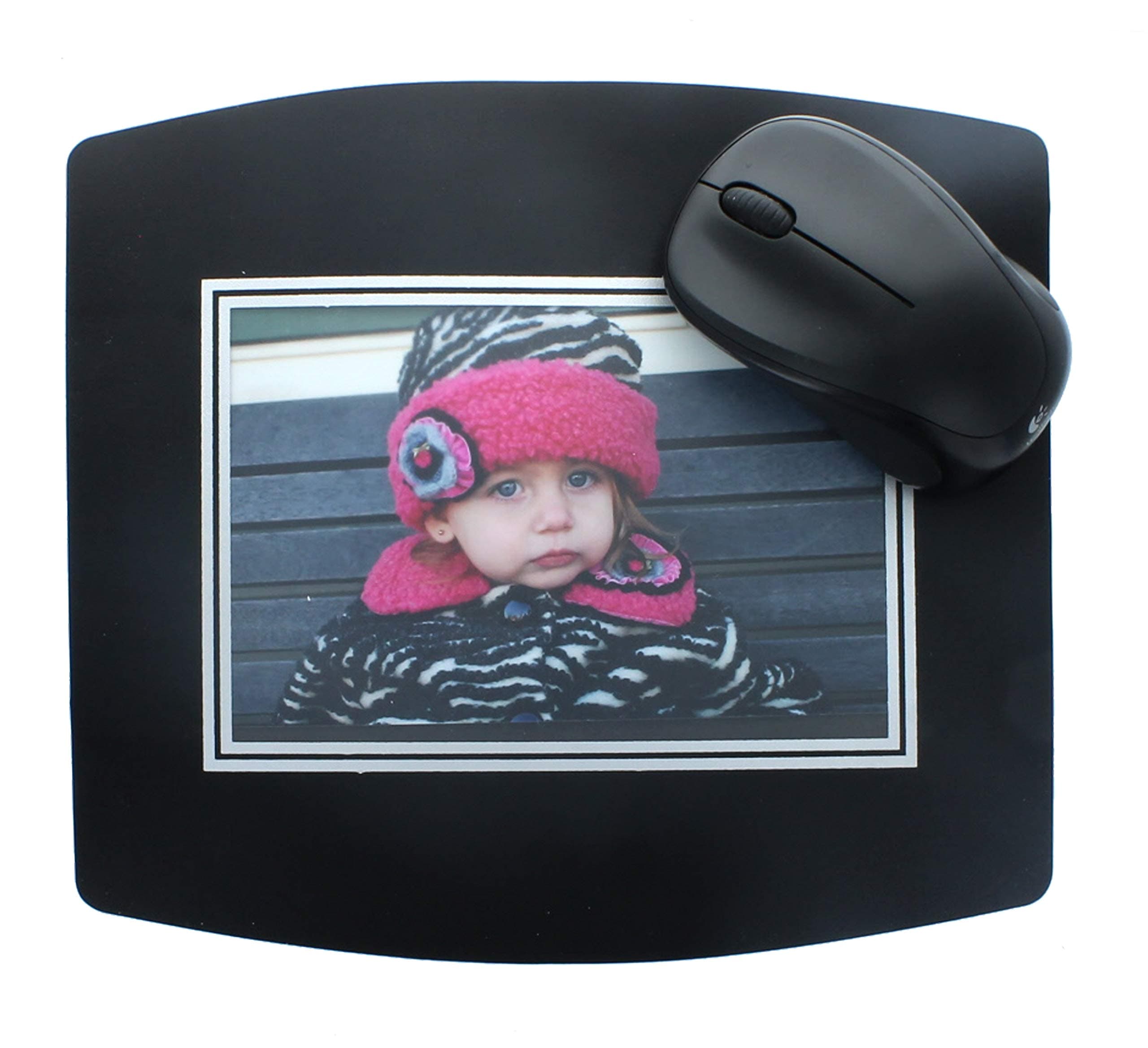 Mouse Pad Photo Frame - Black