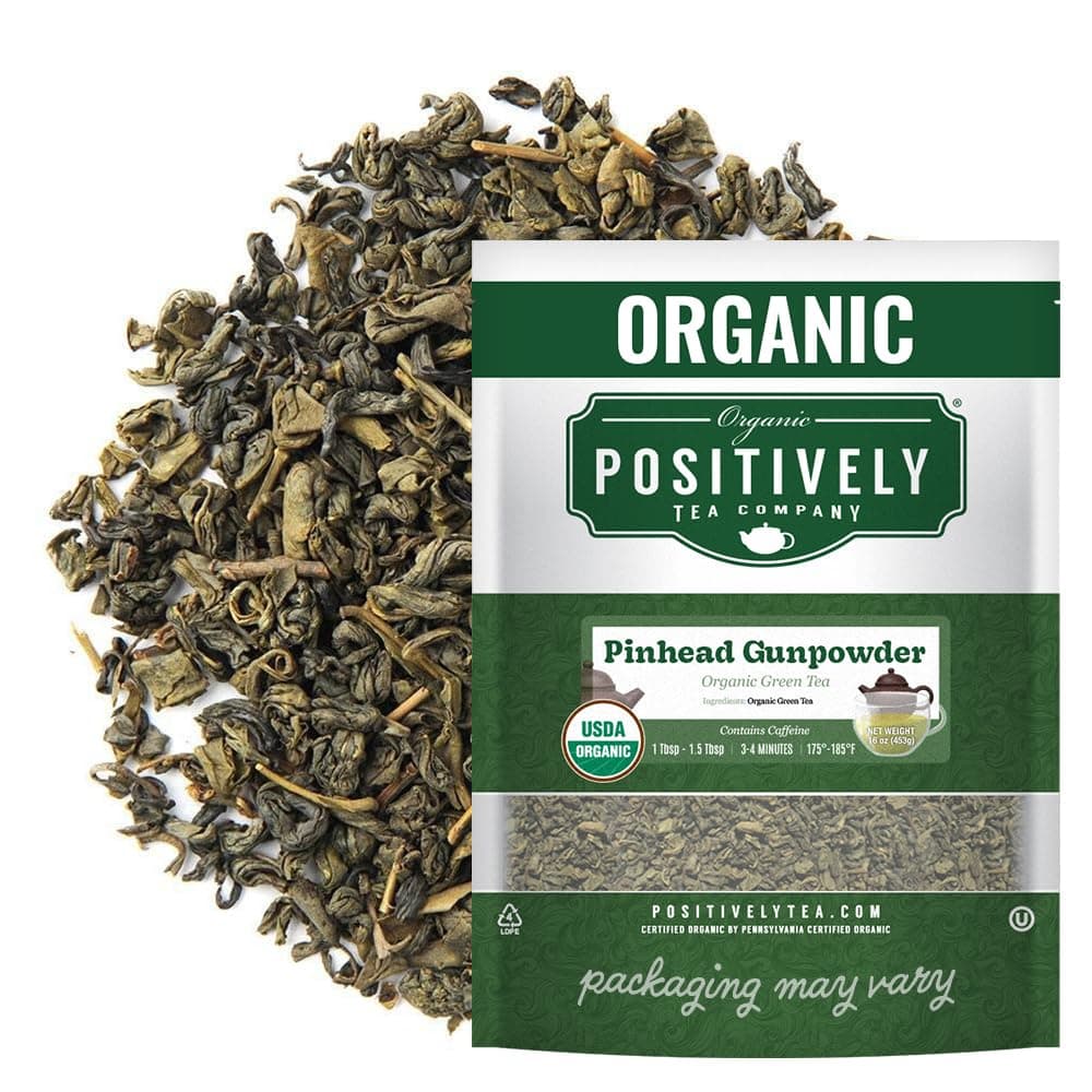Pinhead Gunpowder Green Tea, Loose Leaf, 16 Ounce