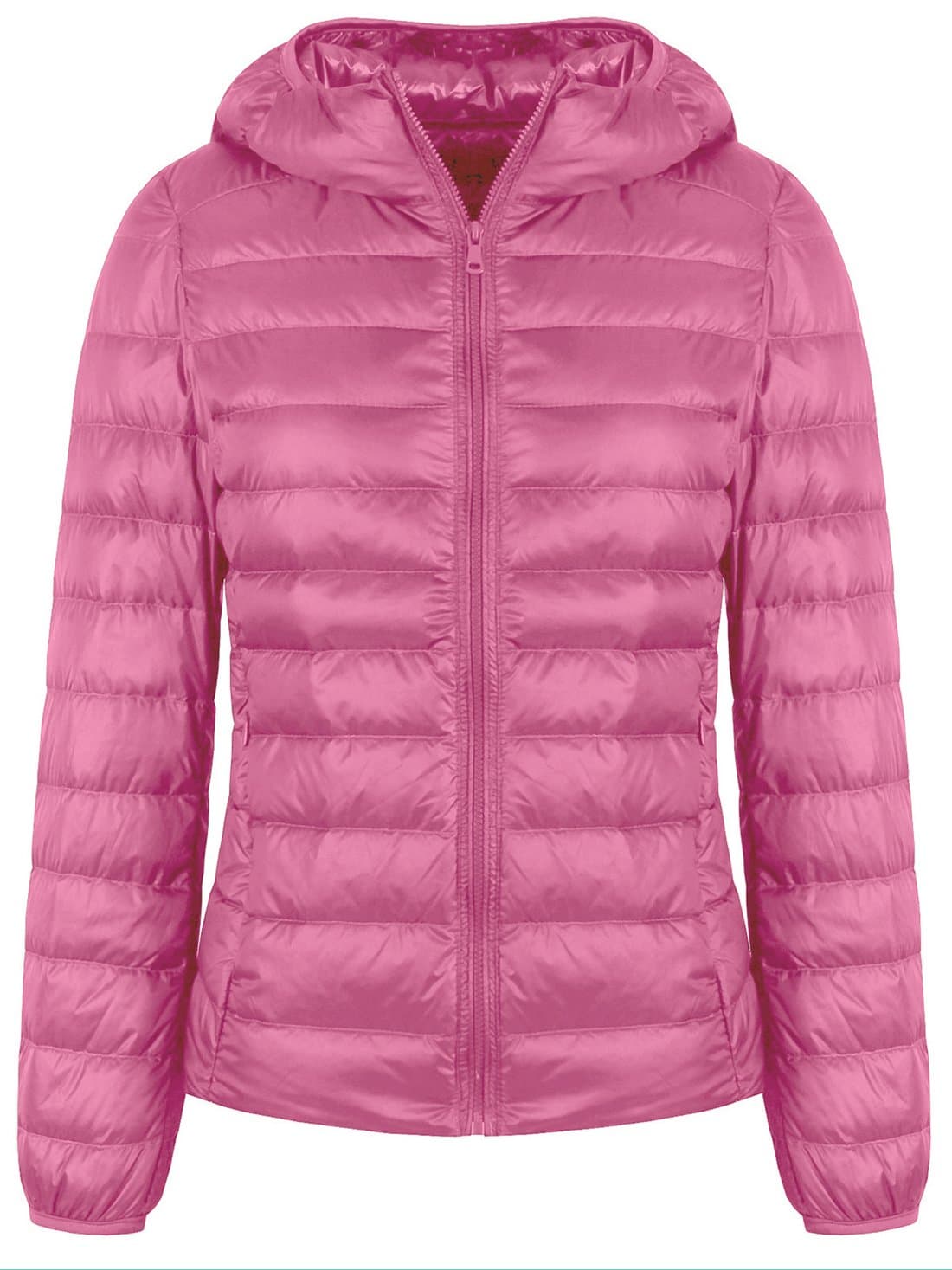 Women's Hooded Packable Ultra Light Weight Short Down Jacket Down Coat