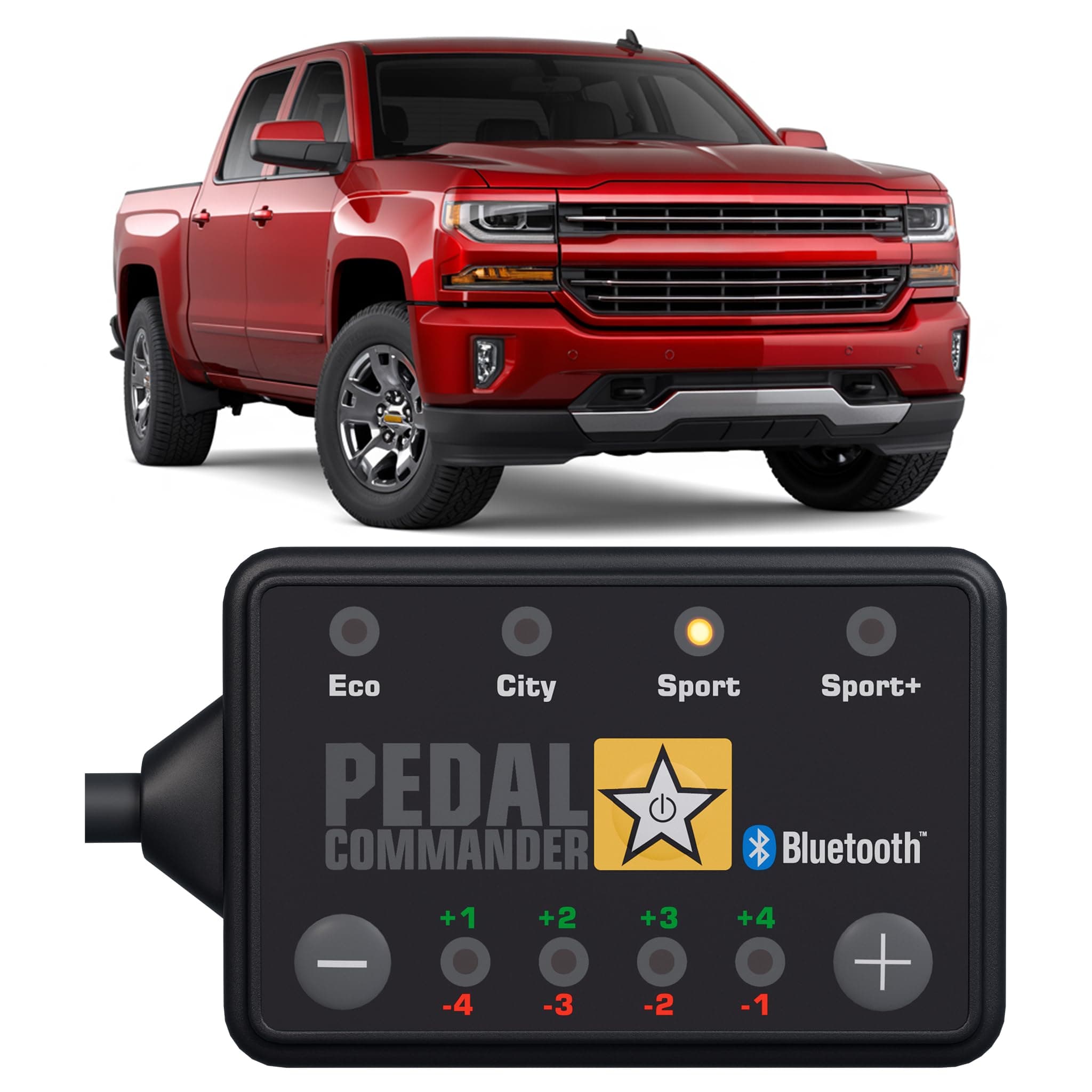 PEDAL COMMANDER for Chevrolet Silverado 2007-2018 Throttle Response Controller - Anti-Theft, 36 Driving Modes & App Control, Throttle Controller Performance Upgrades, Silverado Accessories