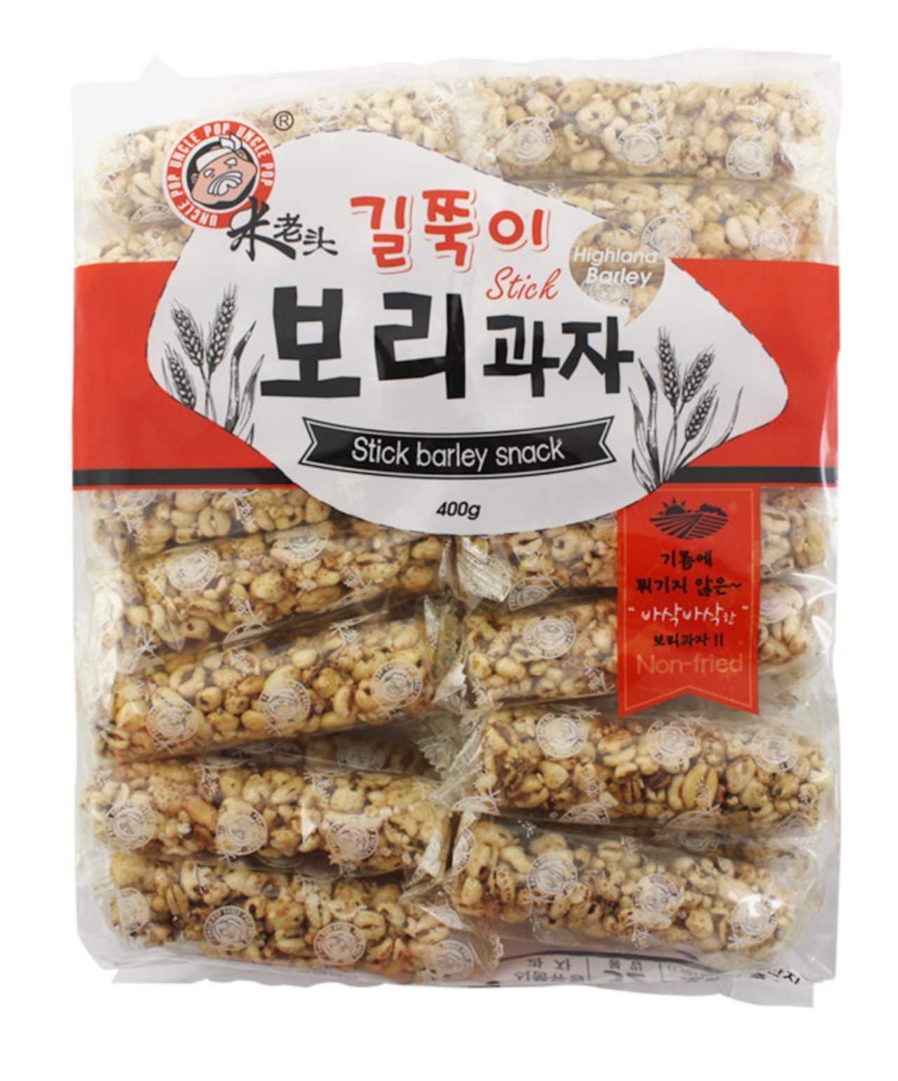 Non-Fried Sweet Barley Pop Snack Sharing Size Pack (Stick Type)