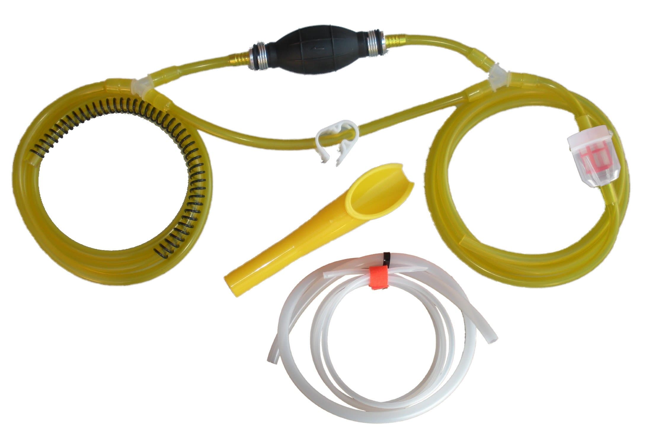 (TM Gravity Model - Liquid Transfer Gasoline Siphon Pump 18' of Fuel Hose & Modern Car Adapter - USA Hose & Assembly- See all 5 models - search by GENTAP in Amazon search bar