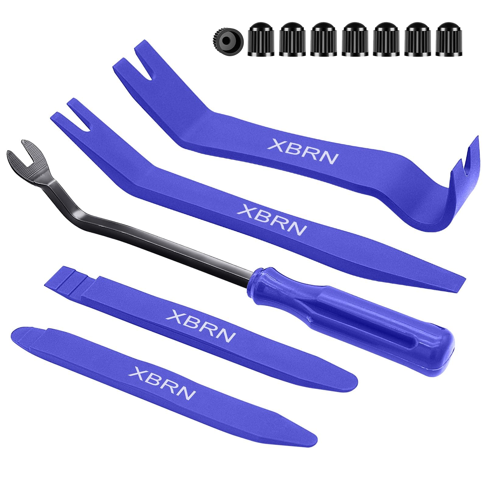 Auto Trim Removal Tool Kit,13 Pcs Car Panel Door Window Tools Kit,Auto Clip Fastener Remover Pry Tool Set Blue
