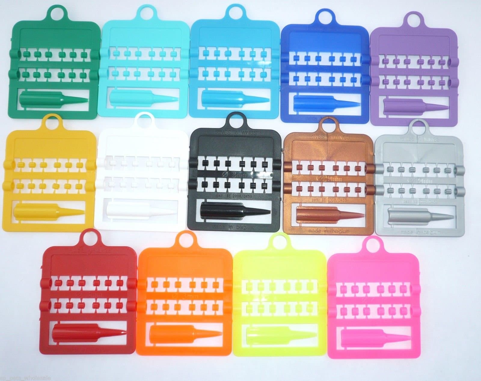 RINGS FOR WINGS BRC8 12 X SPLIT RINGS FOR CANARIES/FINCHES BUDGIES 2.5MM 3MM 4MM INCLUDES APPLICATOR (3MM, Purple)