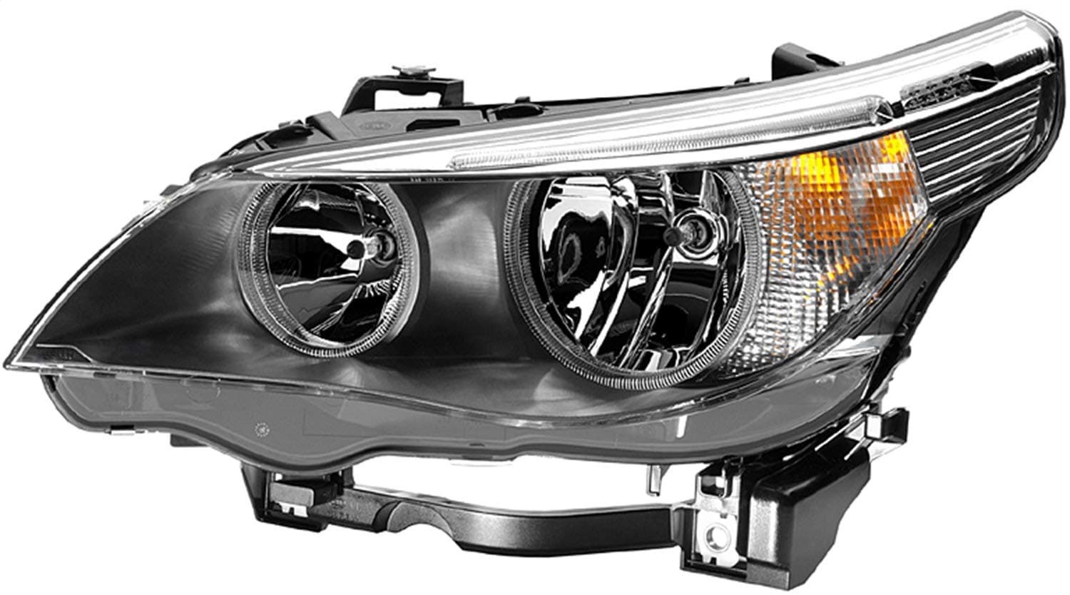 HELLA 008673111 Halogen Headlight Assembly, BMW 5 Series (E60, E62), Driver's Side