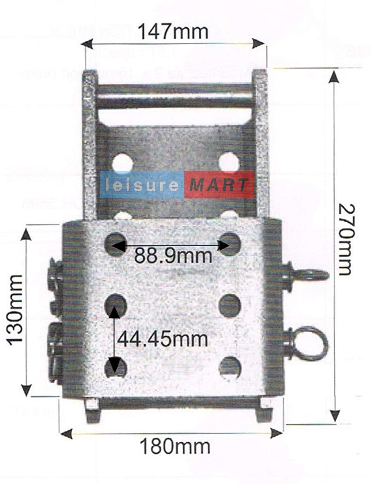 leisure MART Adjustable height mounting towball coupling drop plate bracket Land Rover 3500kg Pt no. LMX1143