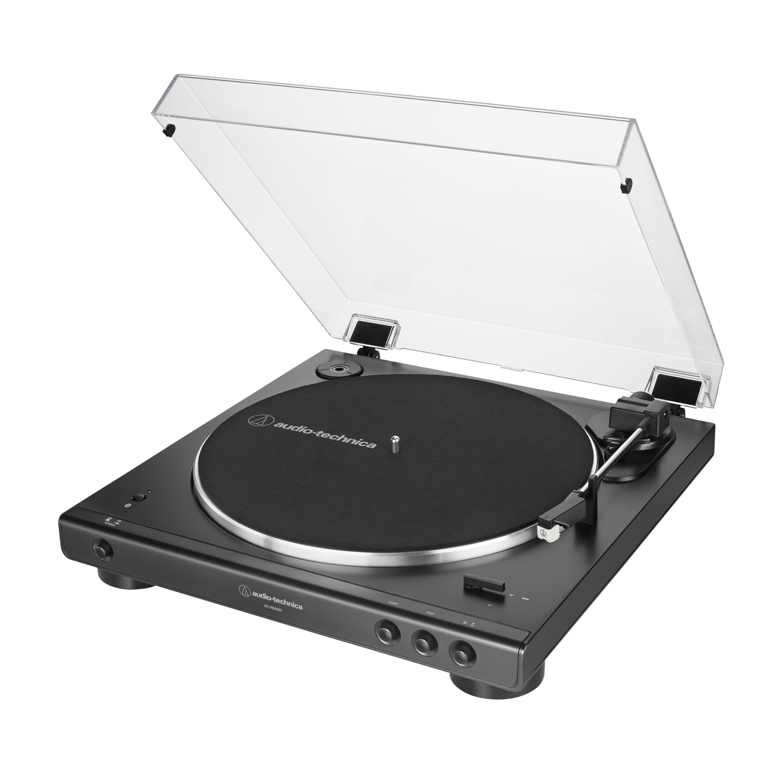 - Audio-Technica AT-LP60XBT-BK Fully Automatic Belt-Drive Stereo Bluetooth Turntable, Black