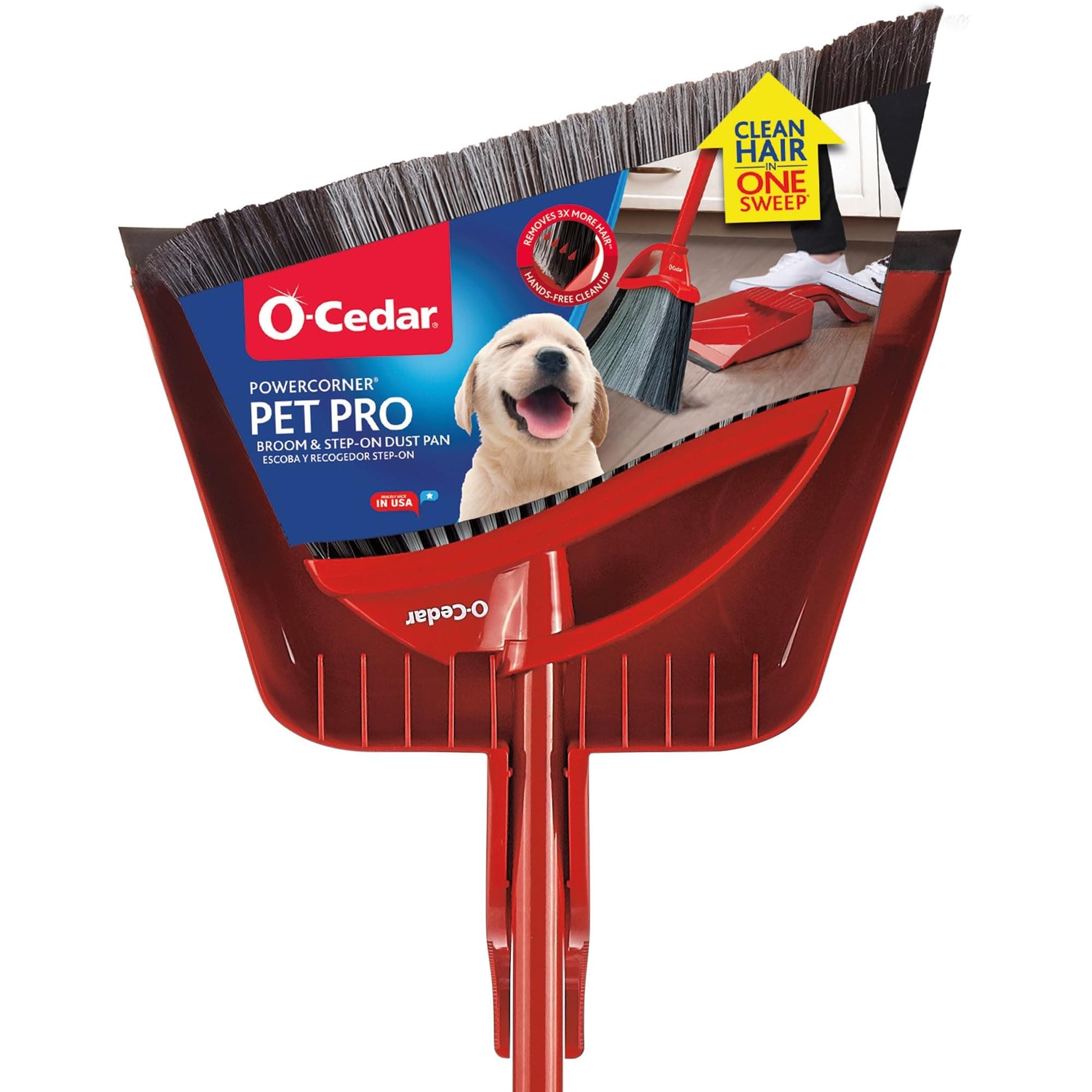 O-Cedar PowerCorner, Pet Pro Broom & Step-on Dustpan
