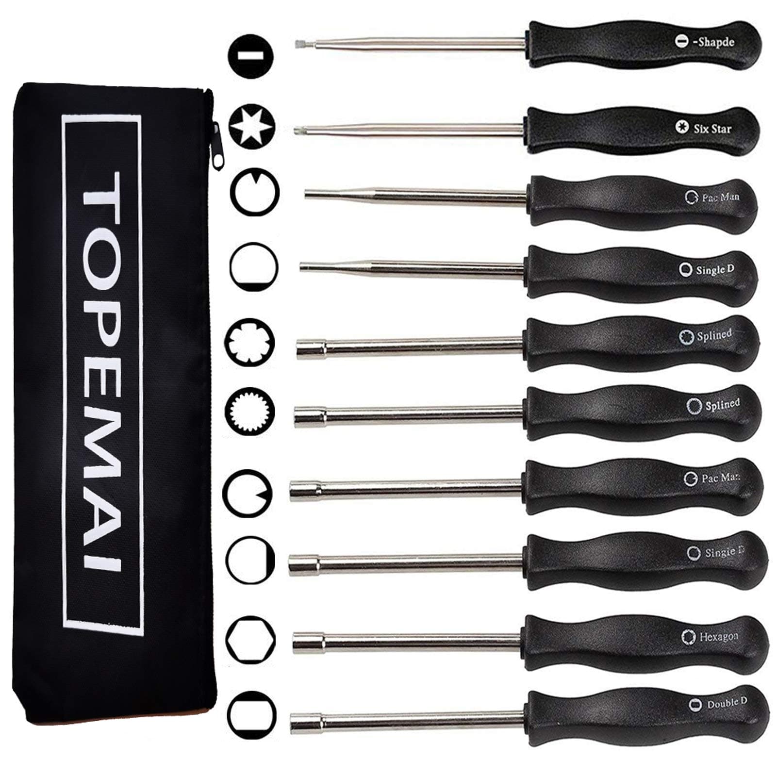 10 Pcs Carburetor Adjustment Tool Kit for Common 2 Cycle Small Engine, Carb Adjusting Tool, Carburetor Adjuster Tool for Echo Poulan Homelite String Trimmer