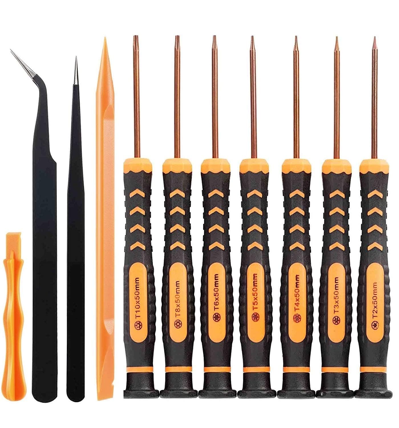 Torx Security Screwdriver Tool Set with T10 T8 T6 T5 T4 T3 T2 - Torx Screwdriver Bits Kit with Hole for Xbox one Controller, ps4, ps3