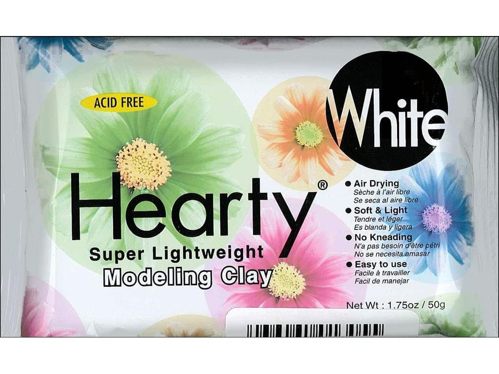 Hearty Clay Lightweight Modeling 1.75oz White