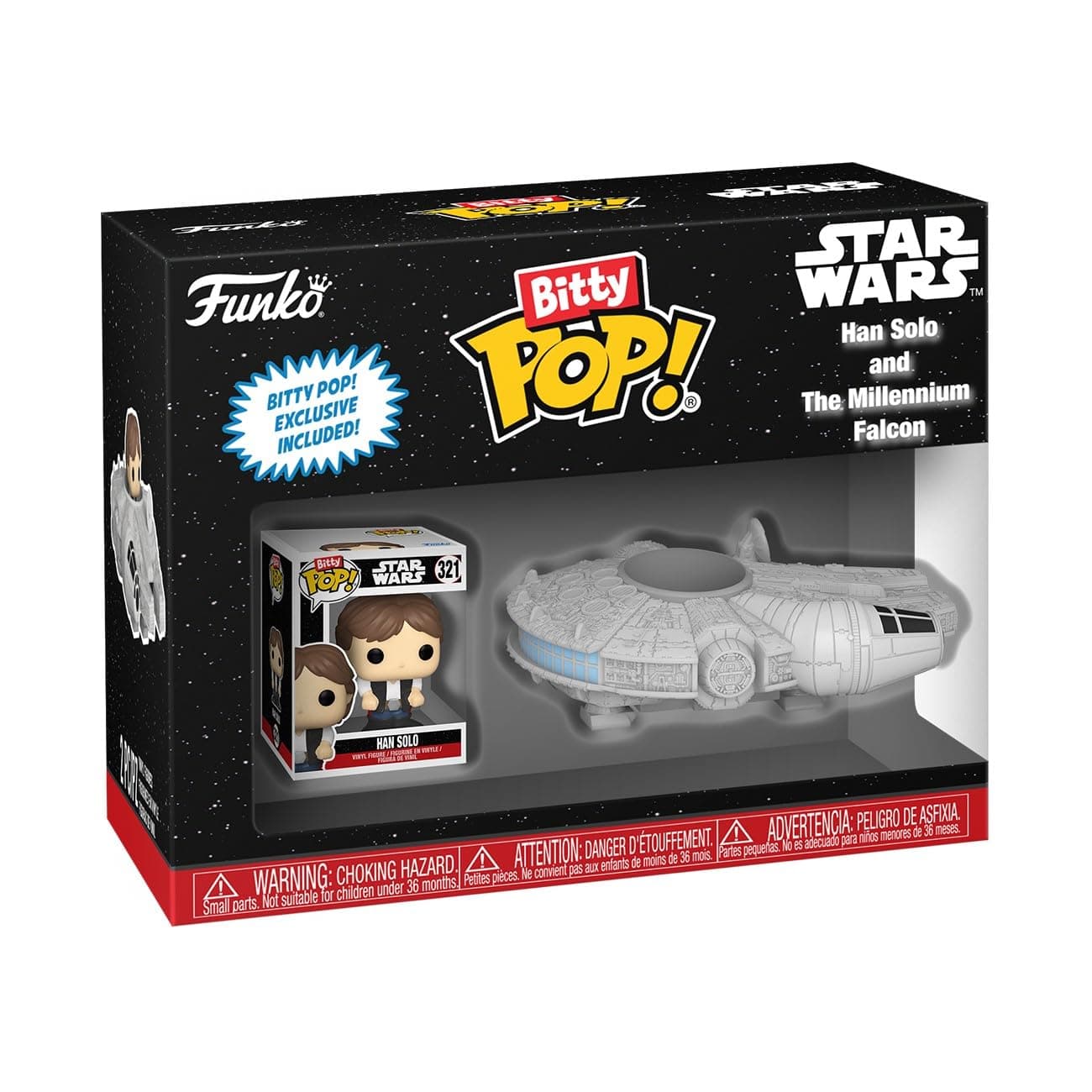 Funko Pop! Bitty Ride: Star Wars - Han Solo with Millenium Falcon
